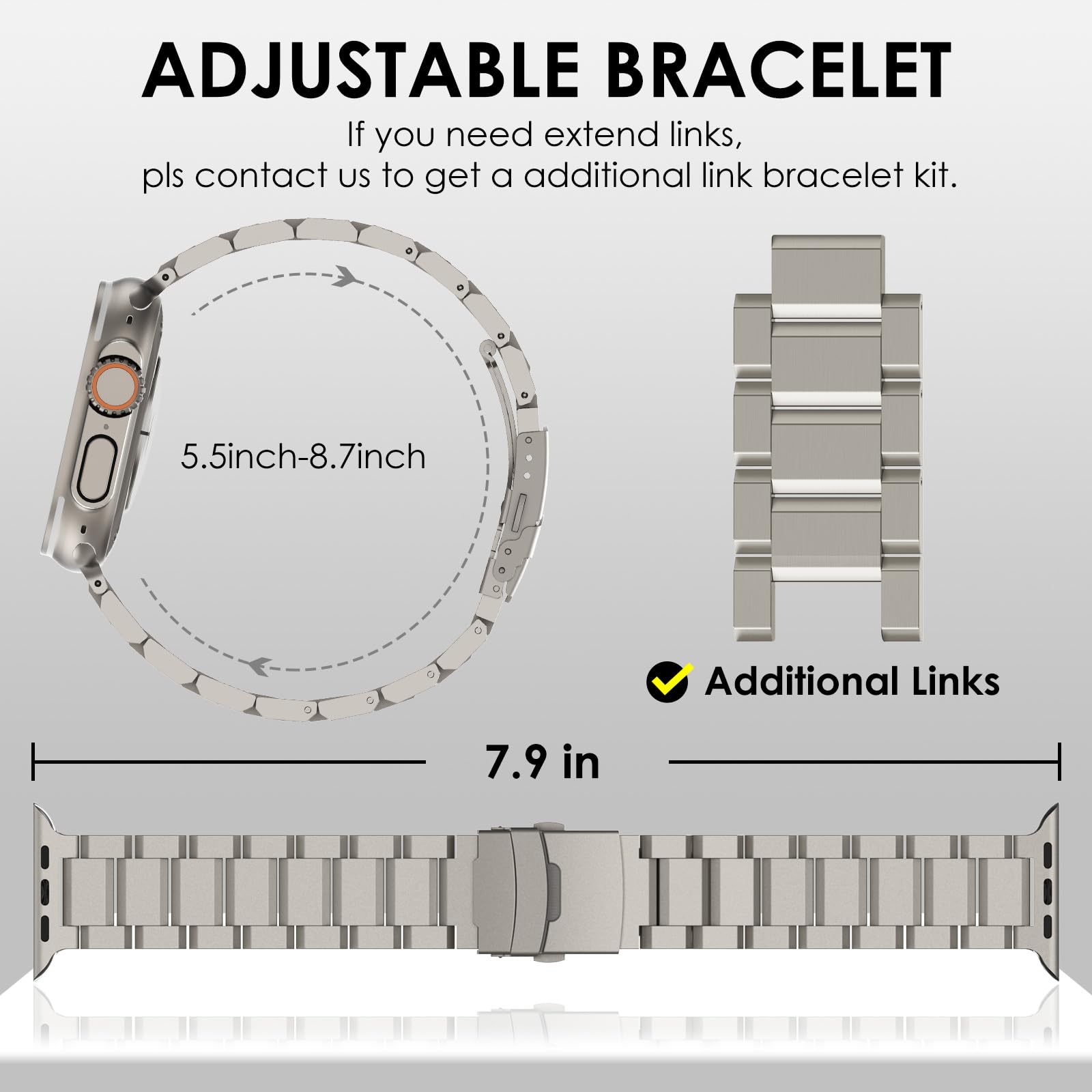 DT-Titanium Stainless Steel Band