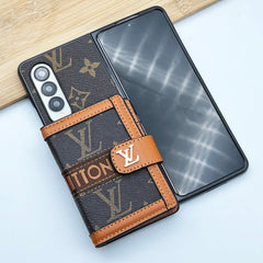 Luxury Leather Wallet Fold Case