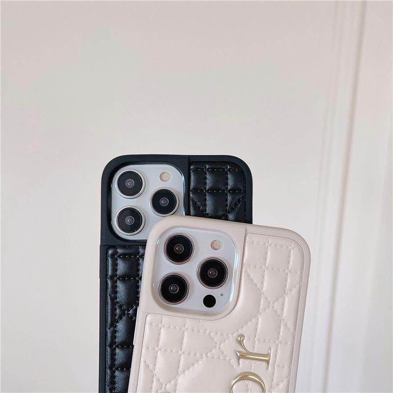 Soft Leather Gold Stamped Letters Case