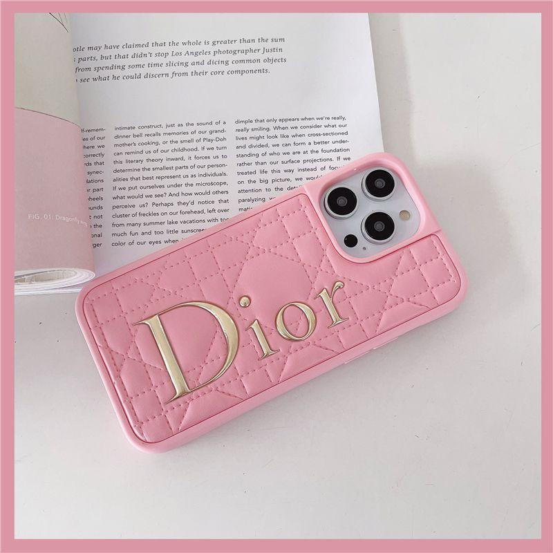 Soft Leather Gold Stamped Letters Case