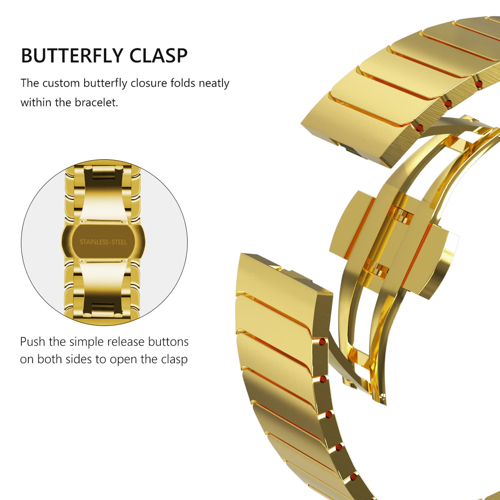 Gold Stainless Steel Band