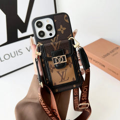 Leather Card Holder Crossbody Case