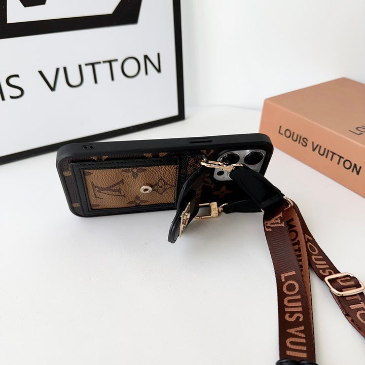 Leather Card Holder Crossbody Case