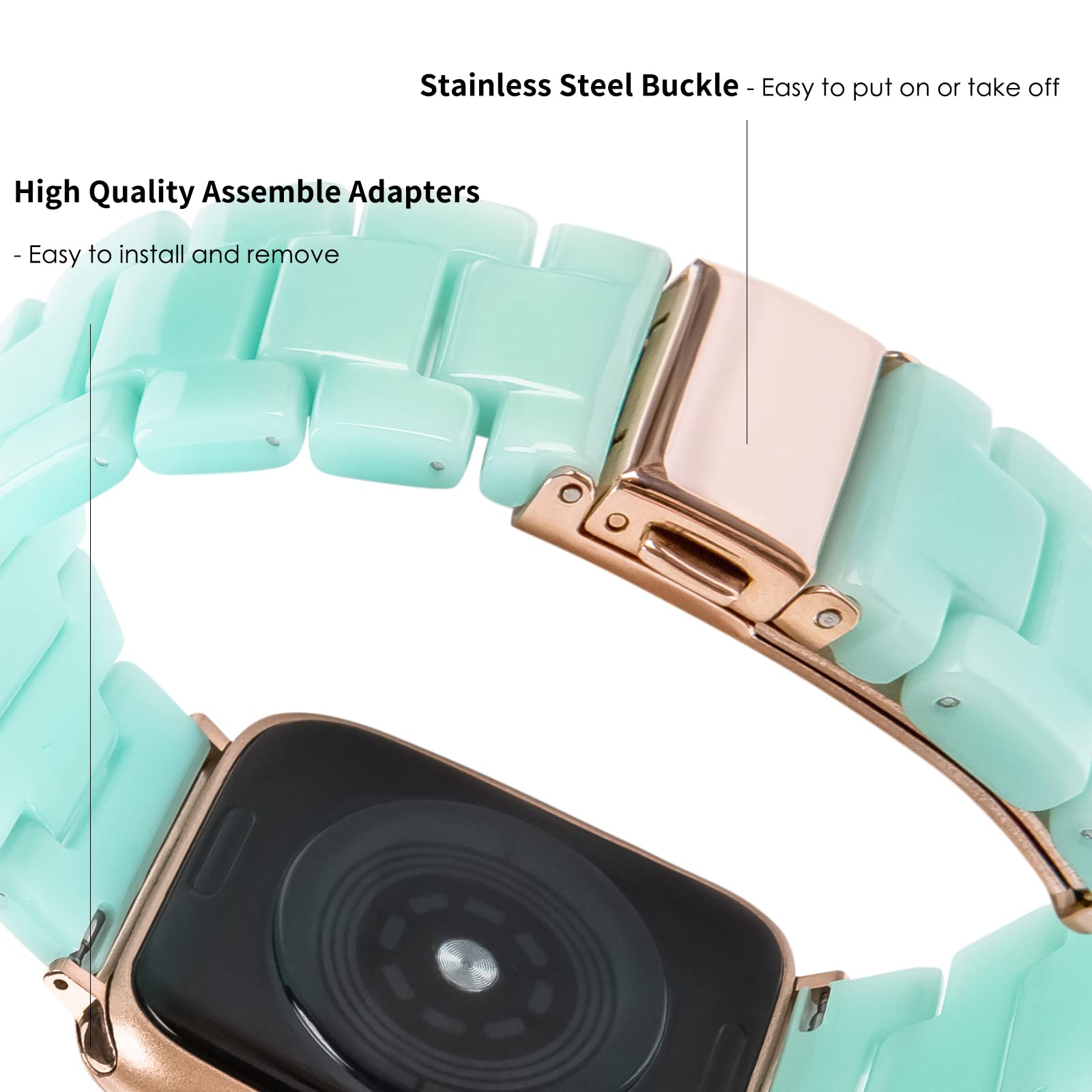 Jade Green Resin Band