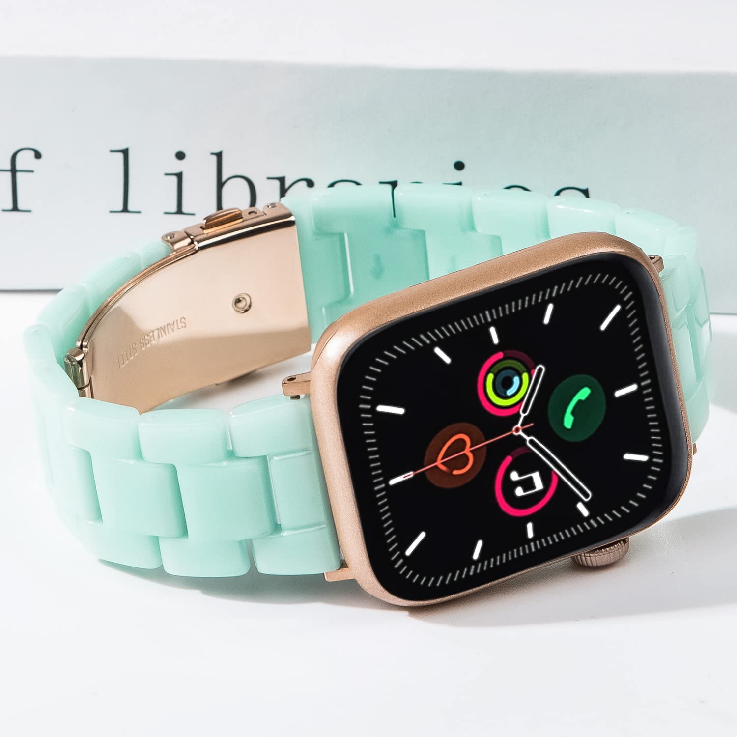 Jade Green Resin Band