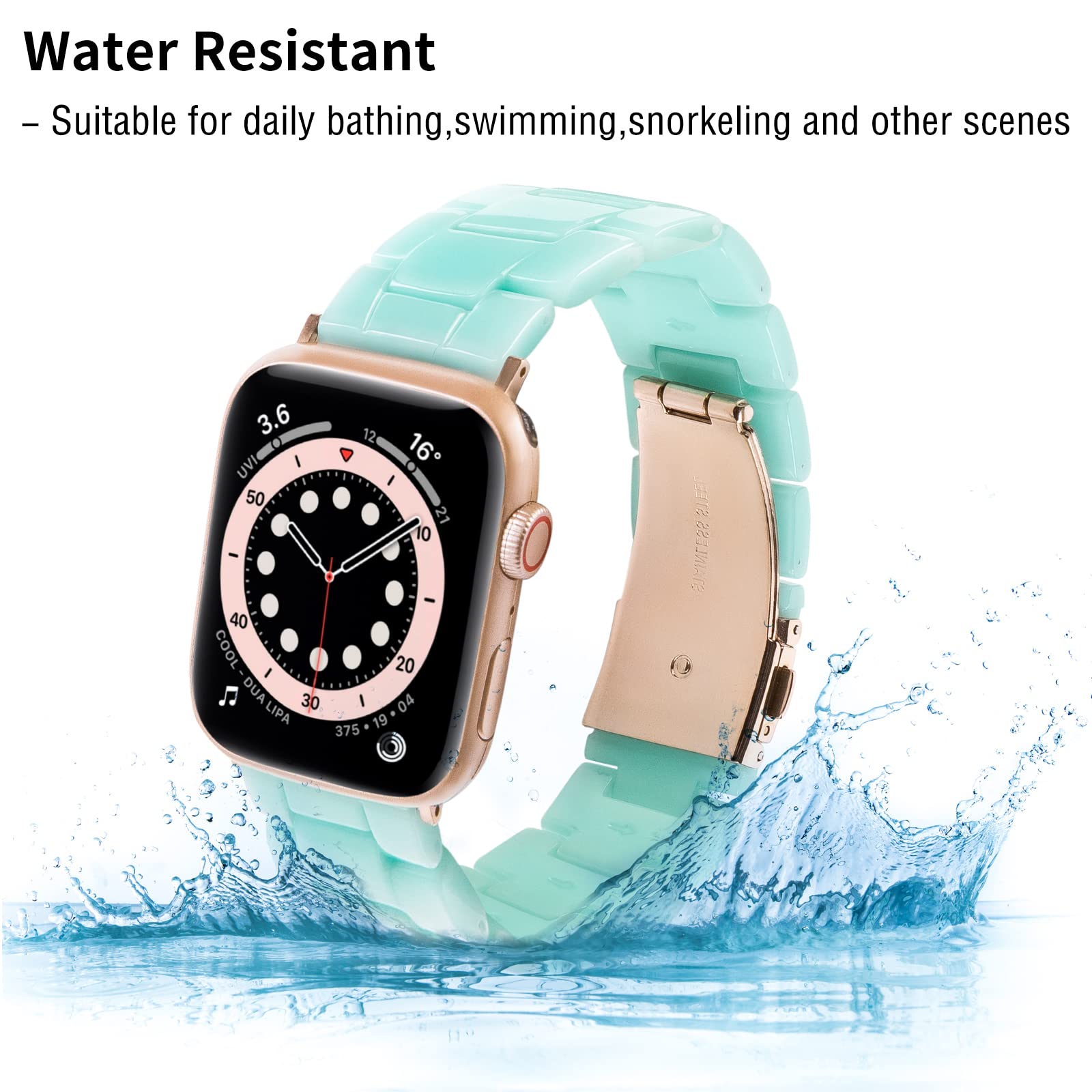 Jade Green Resin Band
