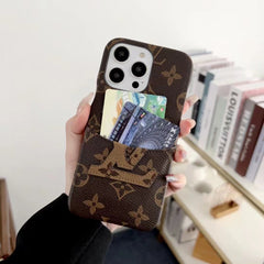 Leather Embossed Logo Card Case