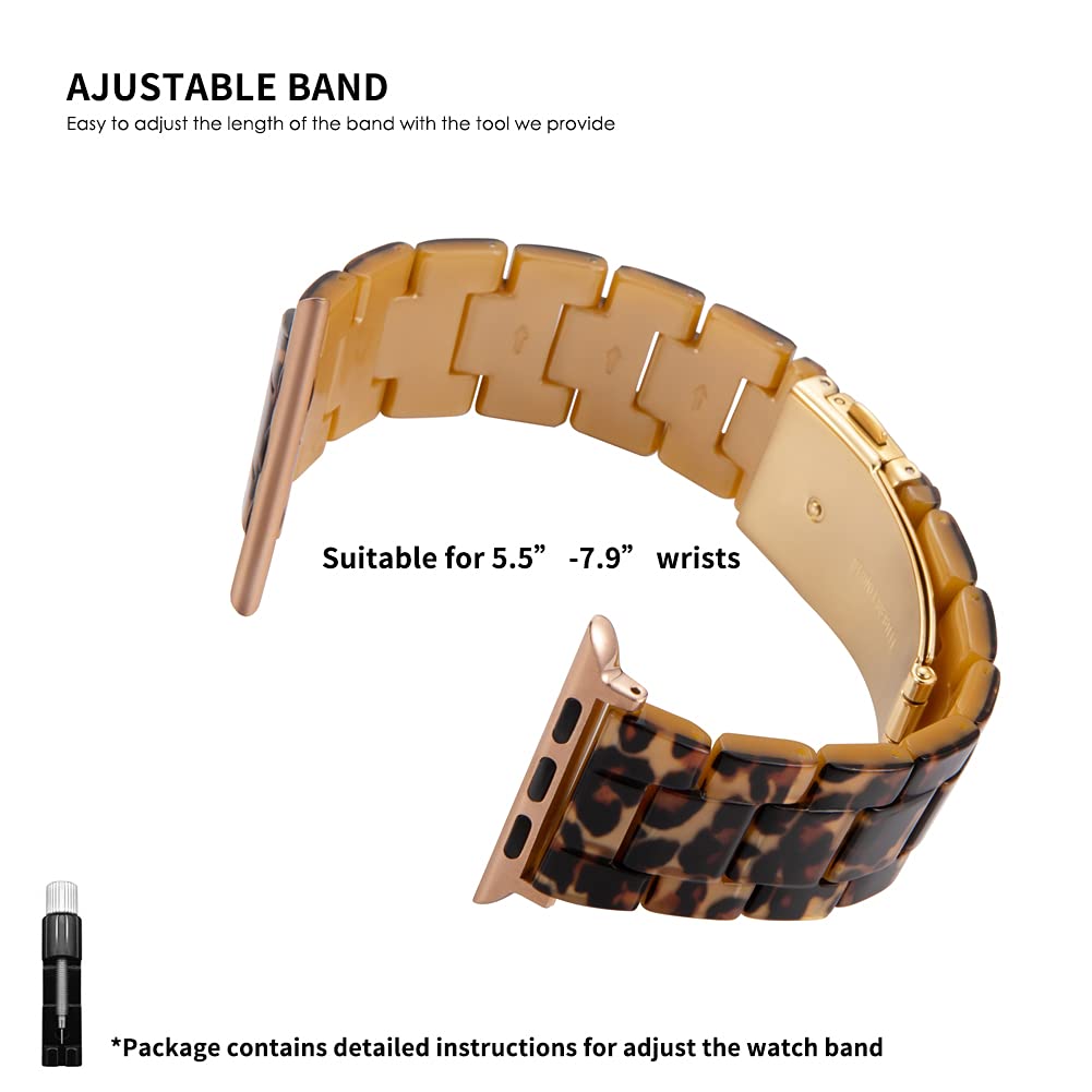 Leopard Print Resin Band