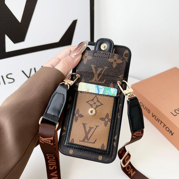 Leather Card Holder Crossbody Case
