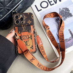 Electroplated Leather Luxury Crossbody Case