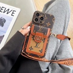 Electroplated Leather Luxury Crossbody Case