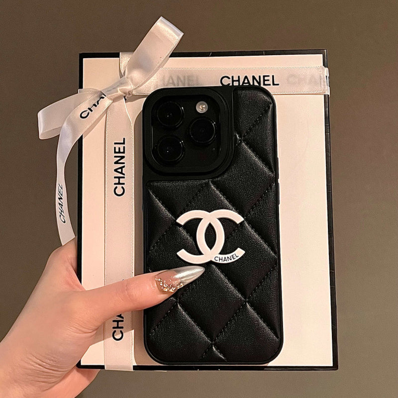 Fashionable Lozenge Leather Case