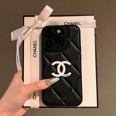 Fashionable Lozenge Leather Case
