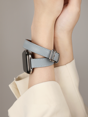 Brown Double Tour Italian Leather Strap