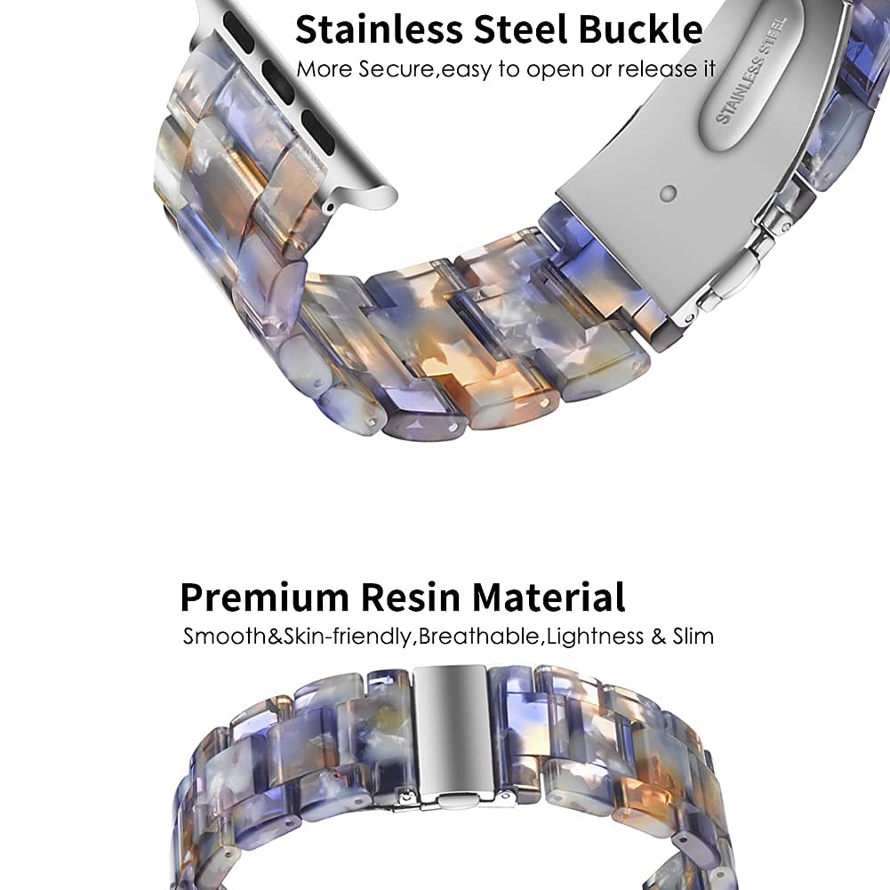 Ocean Blue Resin Band