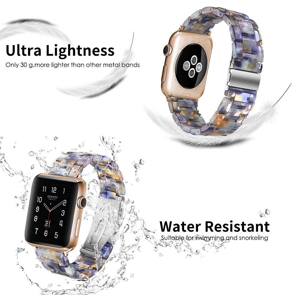 Ocean Blue Resin Band
