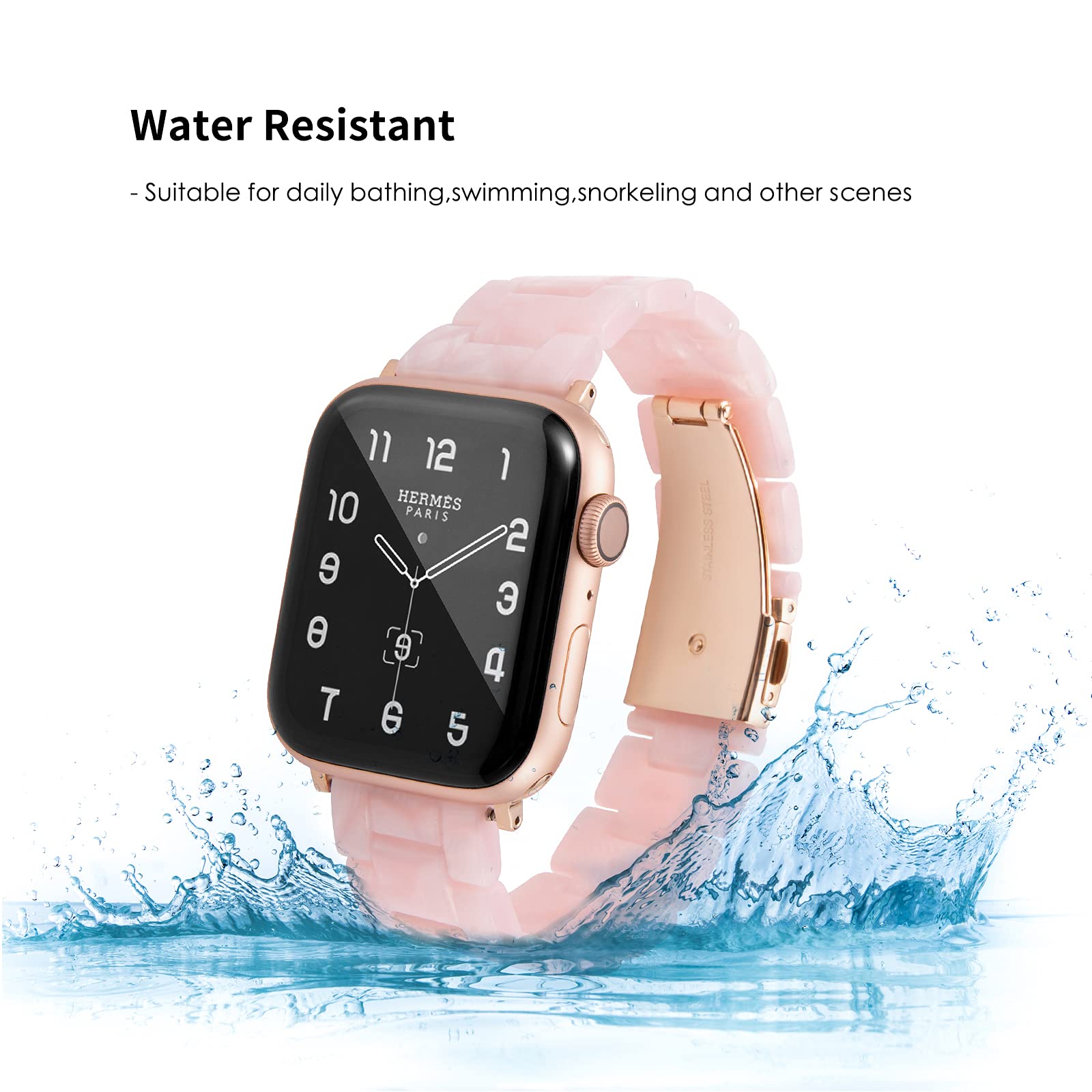 Pearl Pink Resin Band