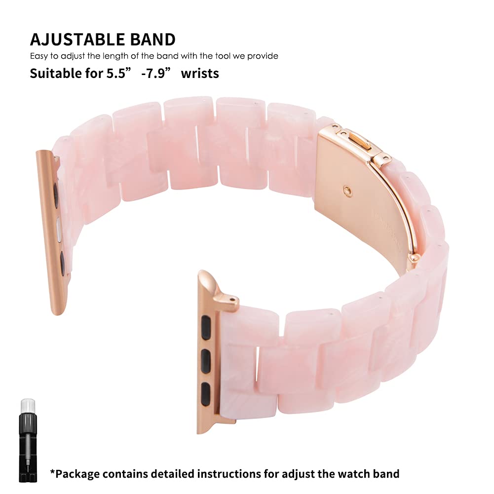 Pearl Pink Resin Band