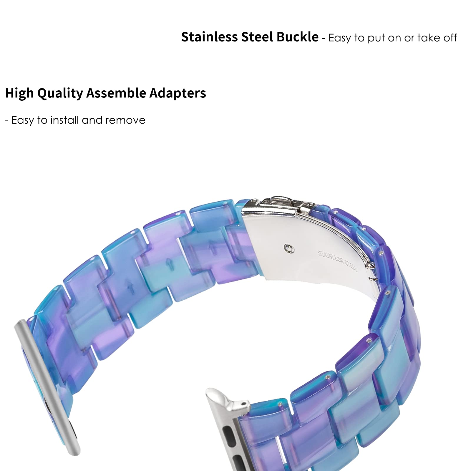 Fantasy Blue Resin Band