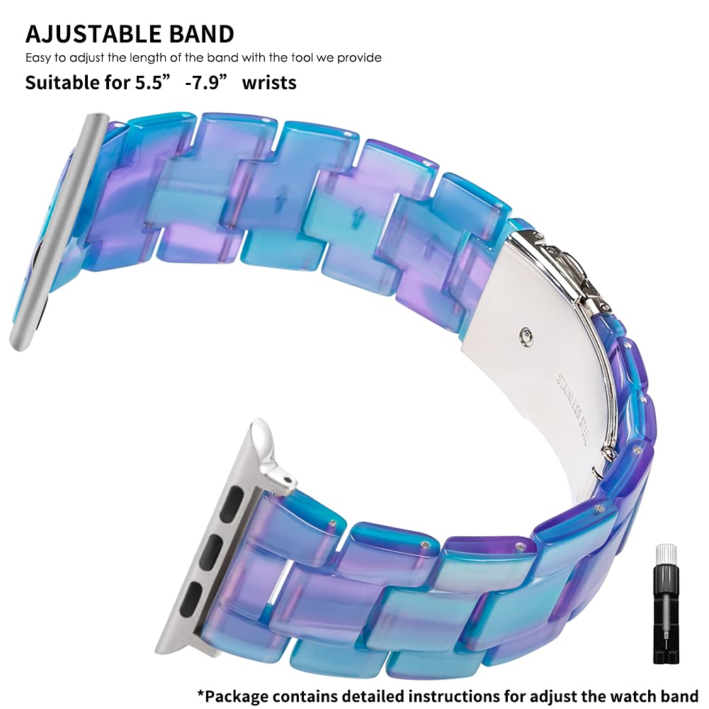 Fantasy Blue Resin Band
