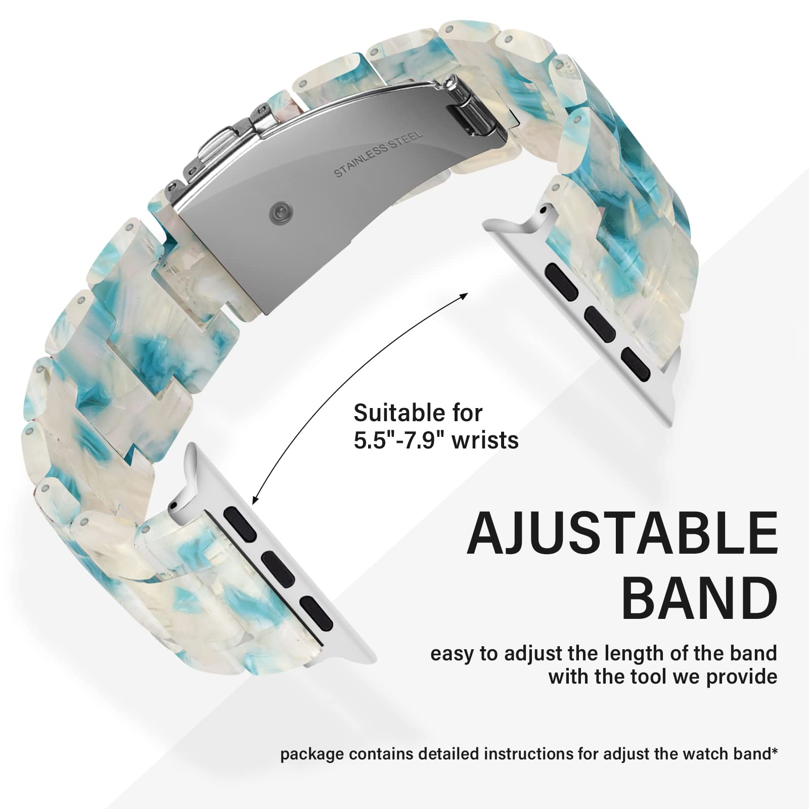 Phantom Blue Resin Band