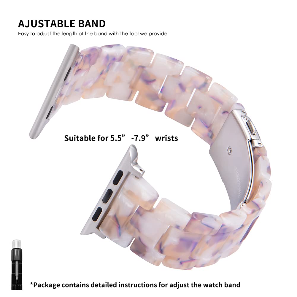 Rose  Pink Resin Band