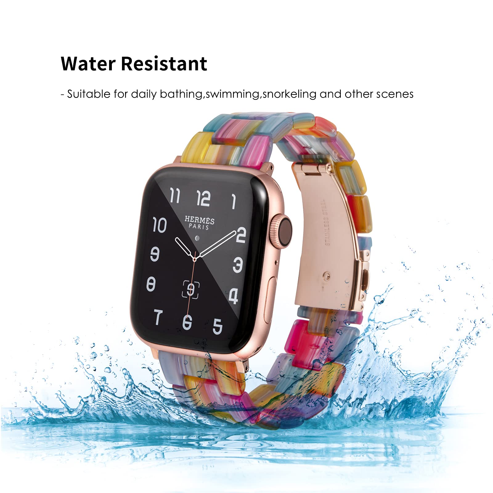 Rainbow Resin Band