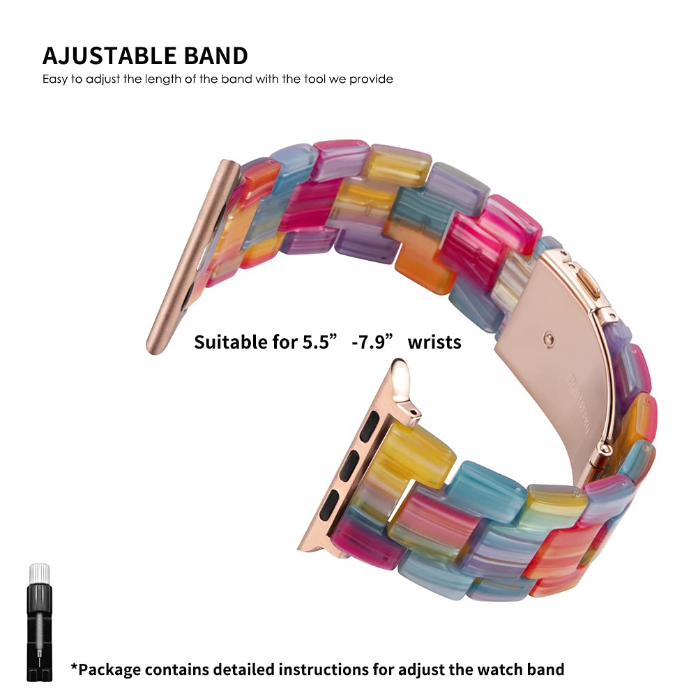 Rainbow Resin Band