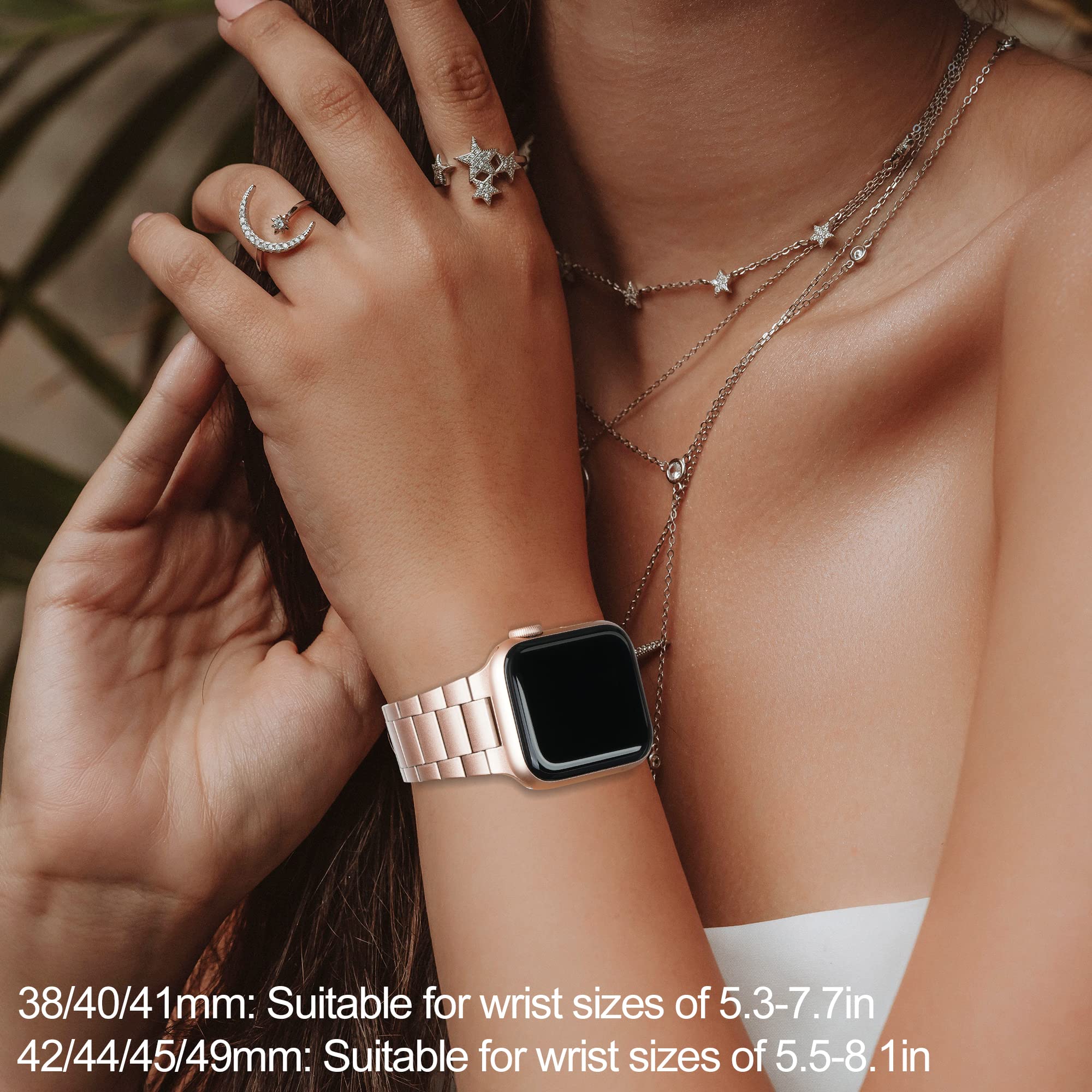 Pink Stainless Steel Bands