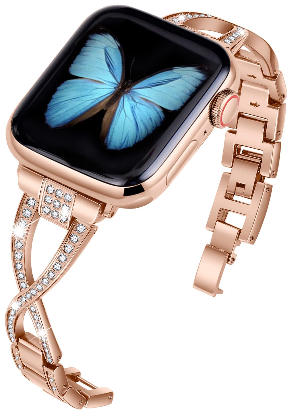 X Bling Metal Bracelet iwatch Bands