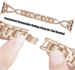 X Bling Metal Bracelet iwatch Bands