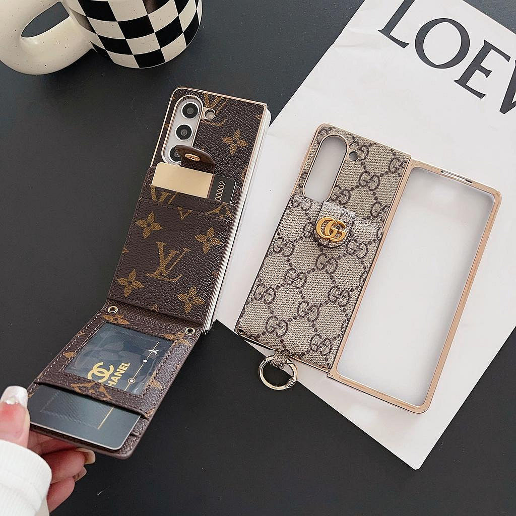 Luxury Embossed Leather Coin Purse Fold Case