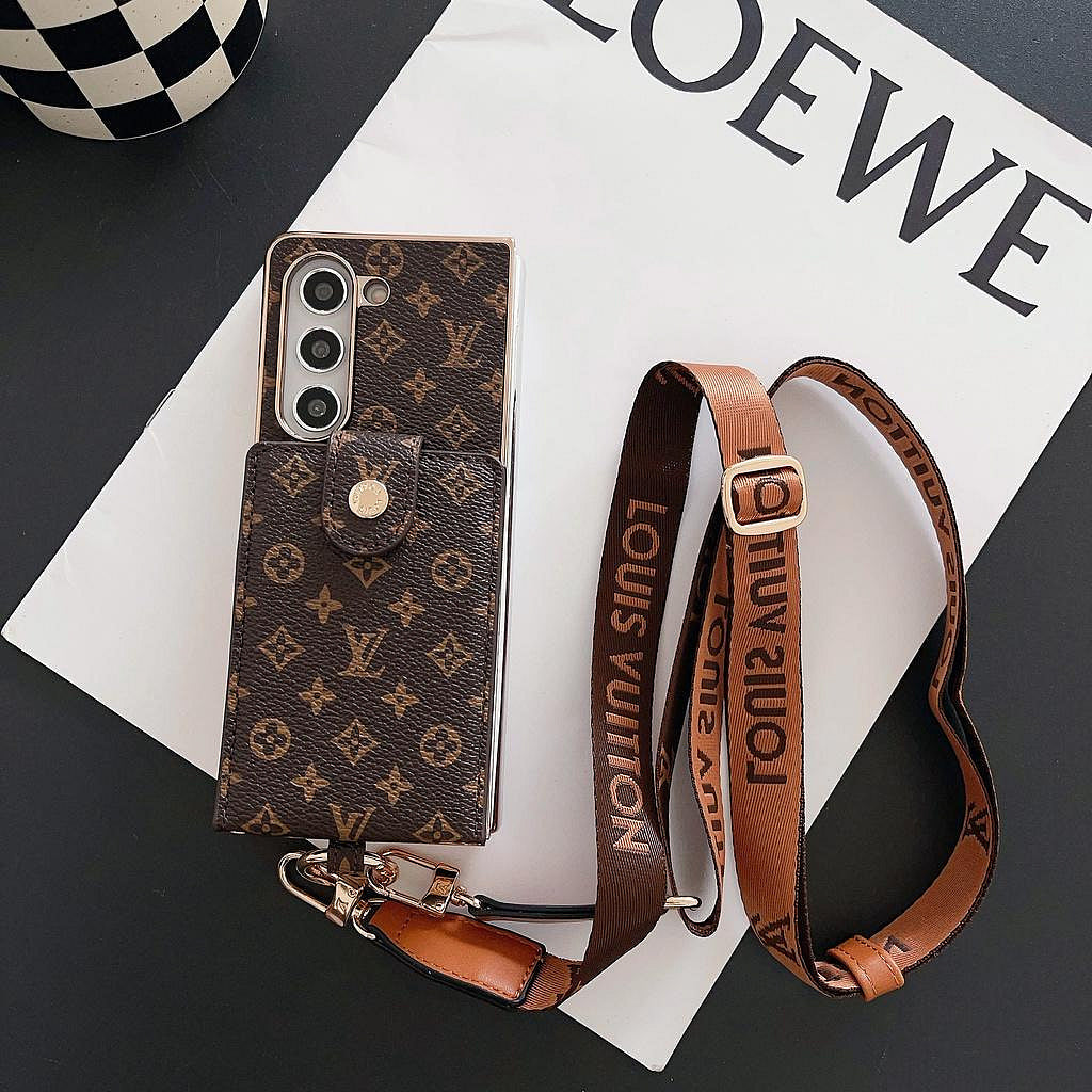 Luxury Embossed Leather Coin Purse Fold Case