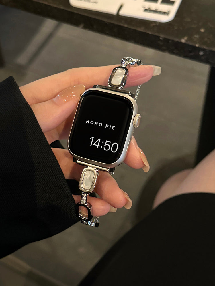 Fashionable Little Fragrance Style Stainless Steel Band For Apple Watch