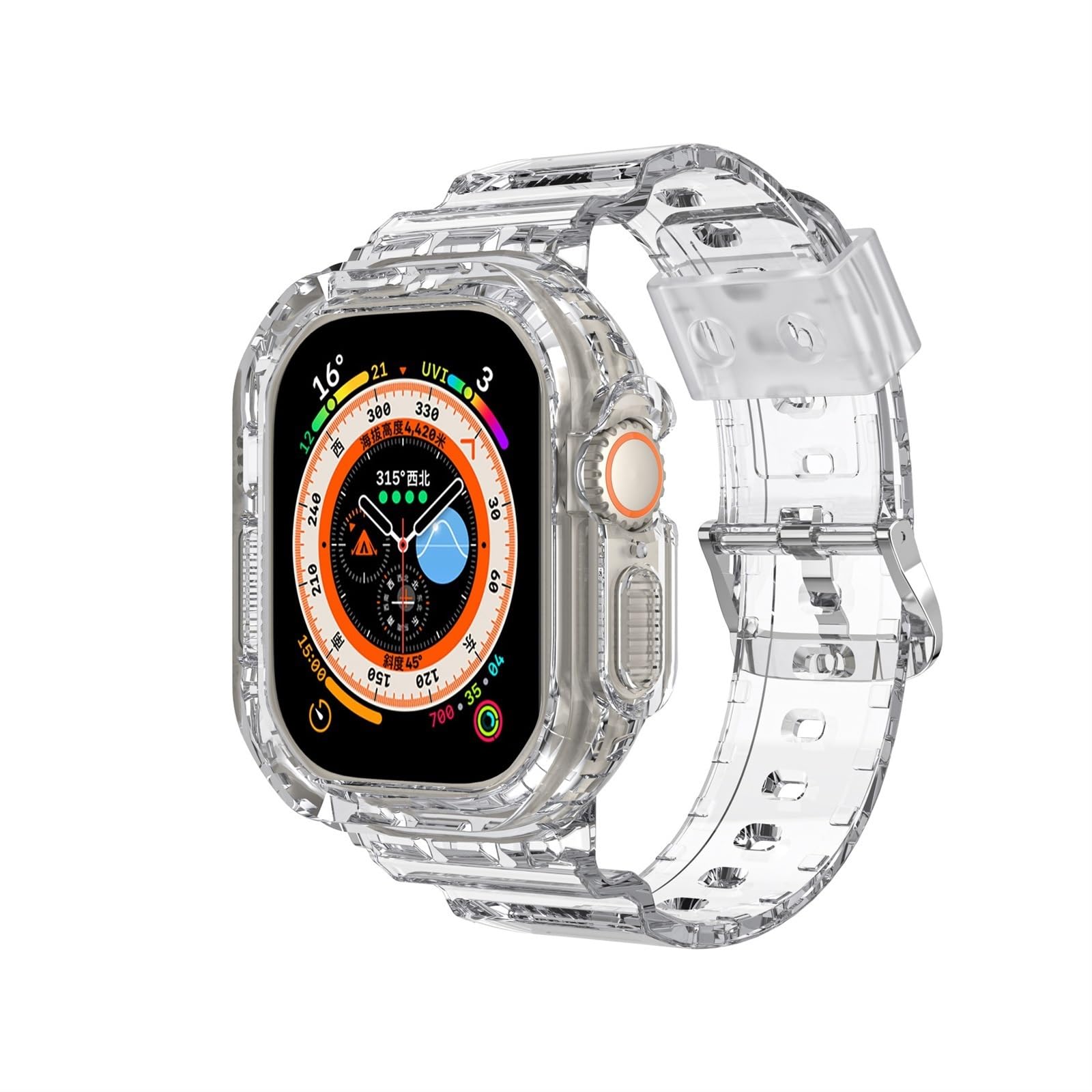 Integrated TPU Band With Case For Apple Watch