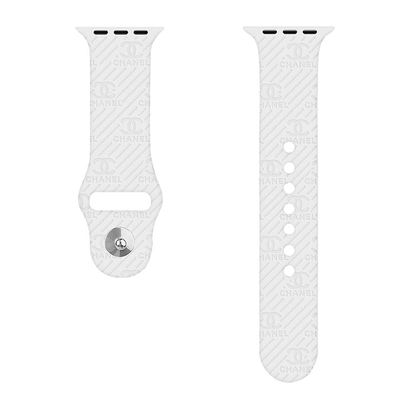 Fashion Embossed Silicone Apple Watch Band