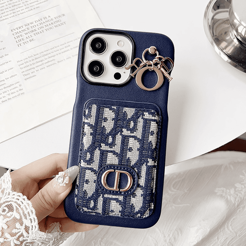 Retro Pattern Leather Canvas Card Case