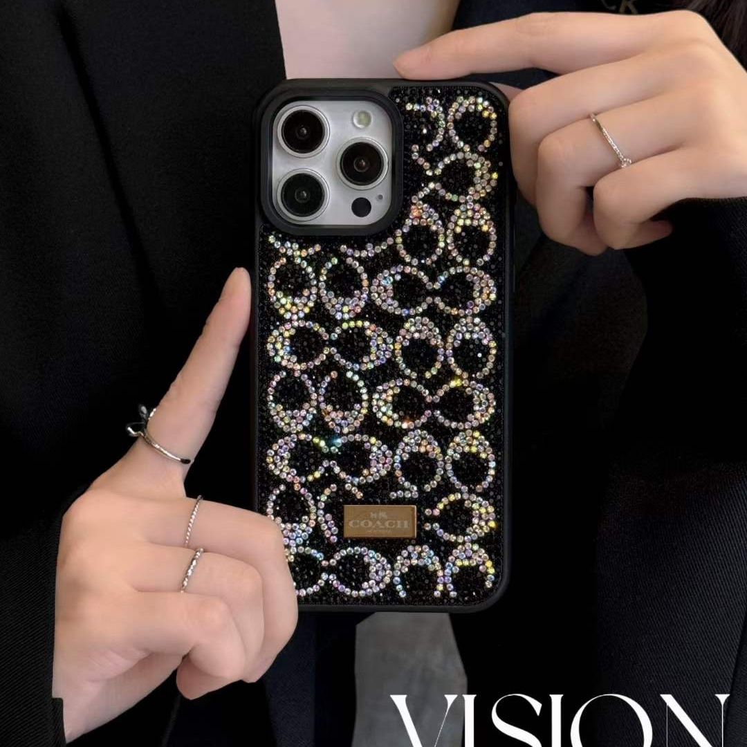 Luxury Sparkling C Print Diamond Case