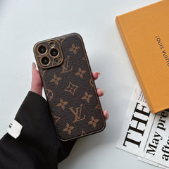 Electroplating Full Cover Leather Embossed Case
