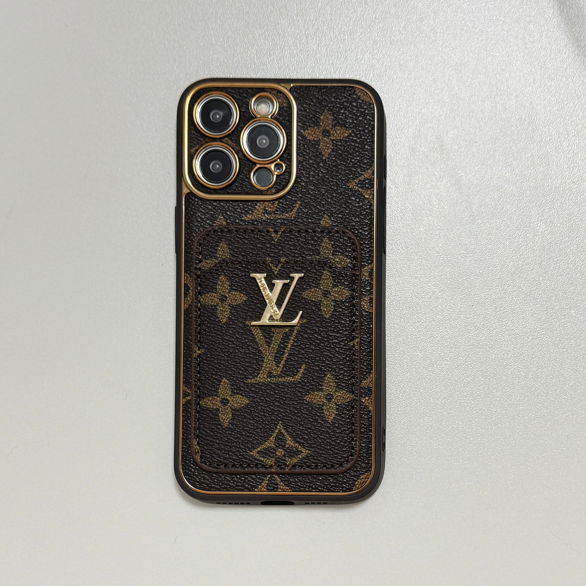Electroplating Leather Embossed Card Case