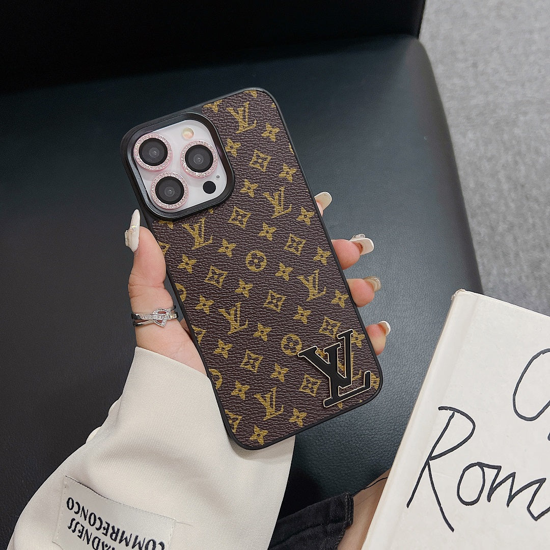 Leather Embossed Enamel Logo Case