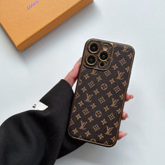 Electroplating Full Cover Leather Embossed Case