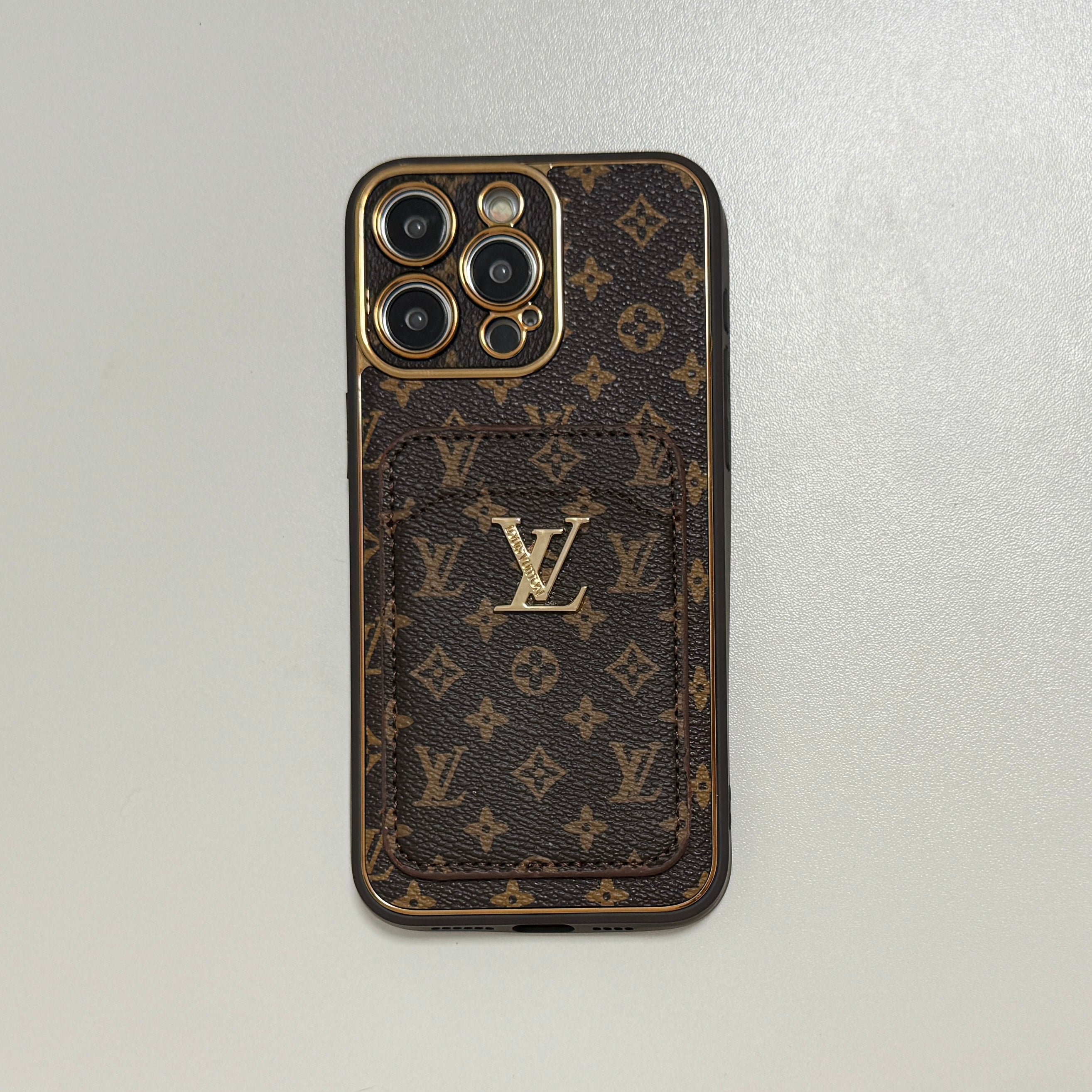 Electroplating Leather Embossed Card Case