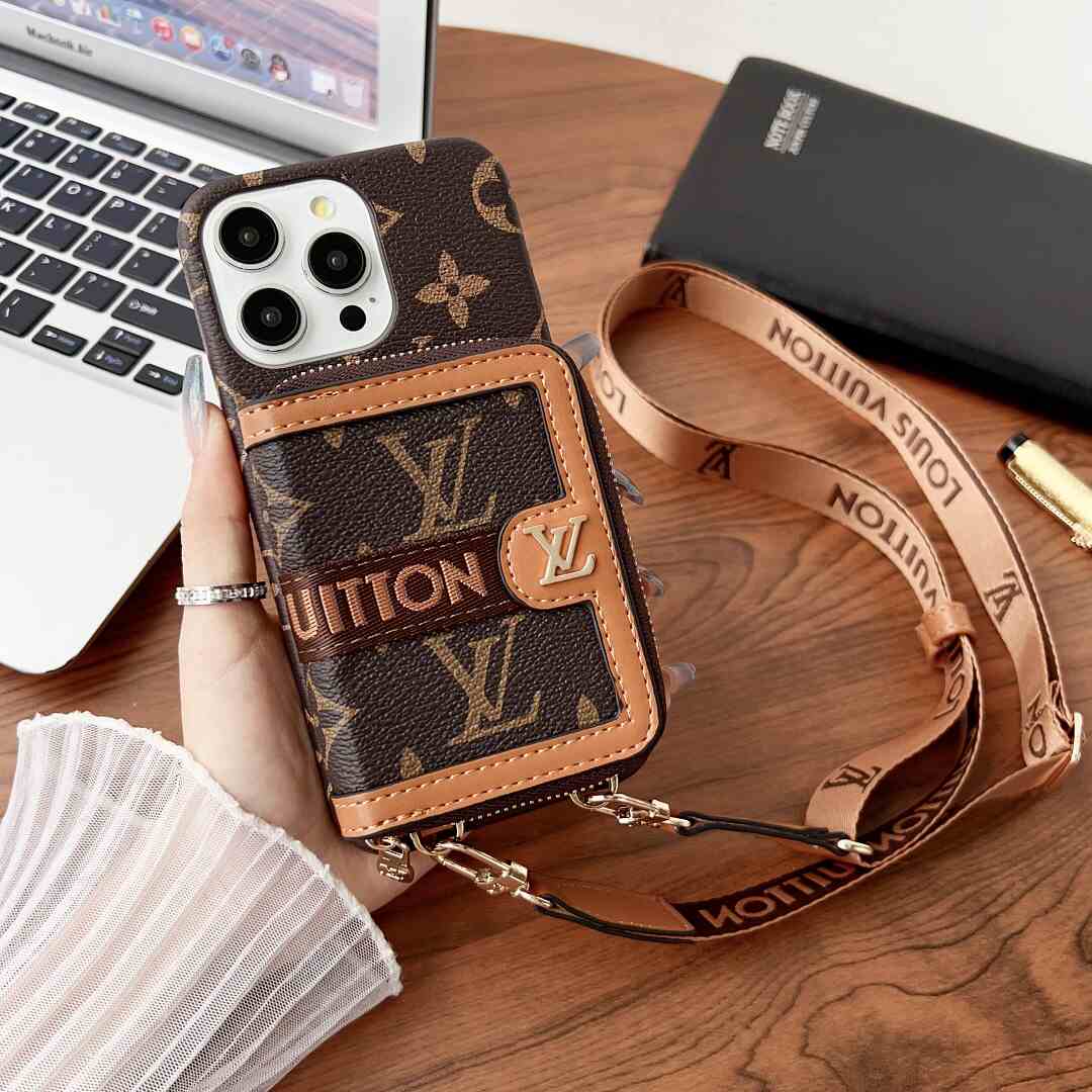 Fashion Crossbody Leather Wallet Case
