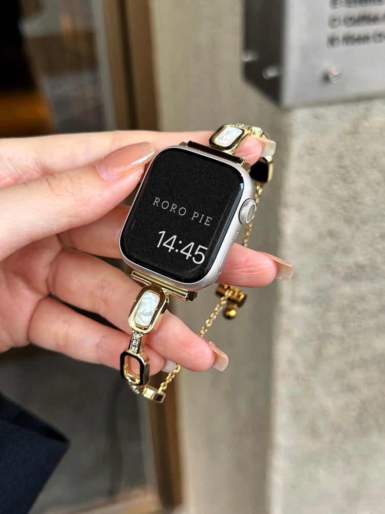 Fashionable Little Fragrance Style Stainless Steel Band For Apple Watch