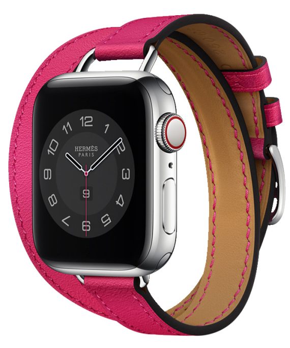 Rose Double Tour Italian Leather Strap