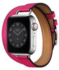 Rose Double Tour Italian Leather Strap