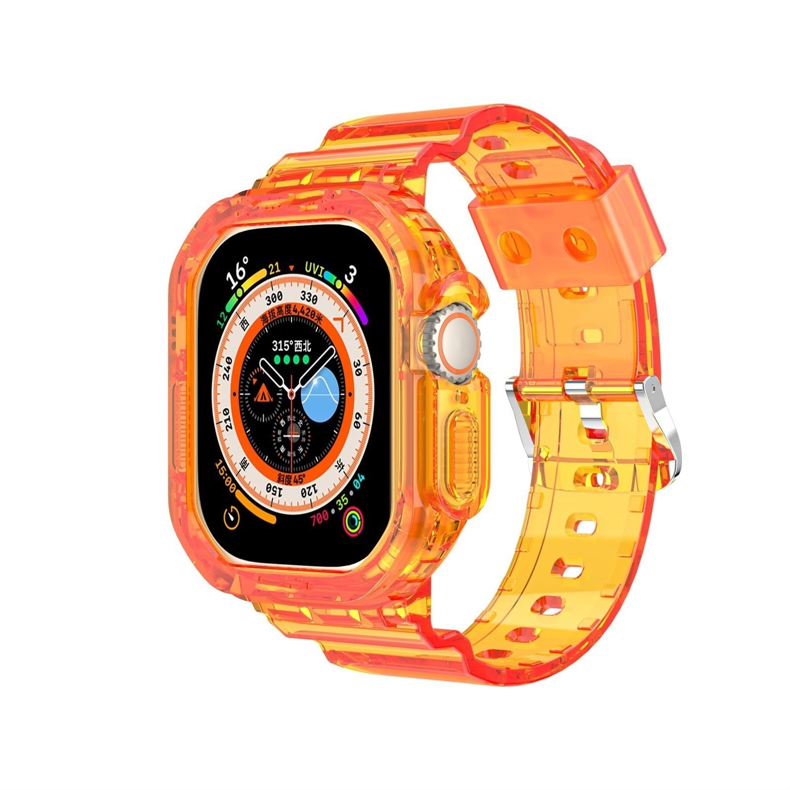 Integrated TPU Band With Case For Apple Watch