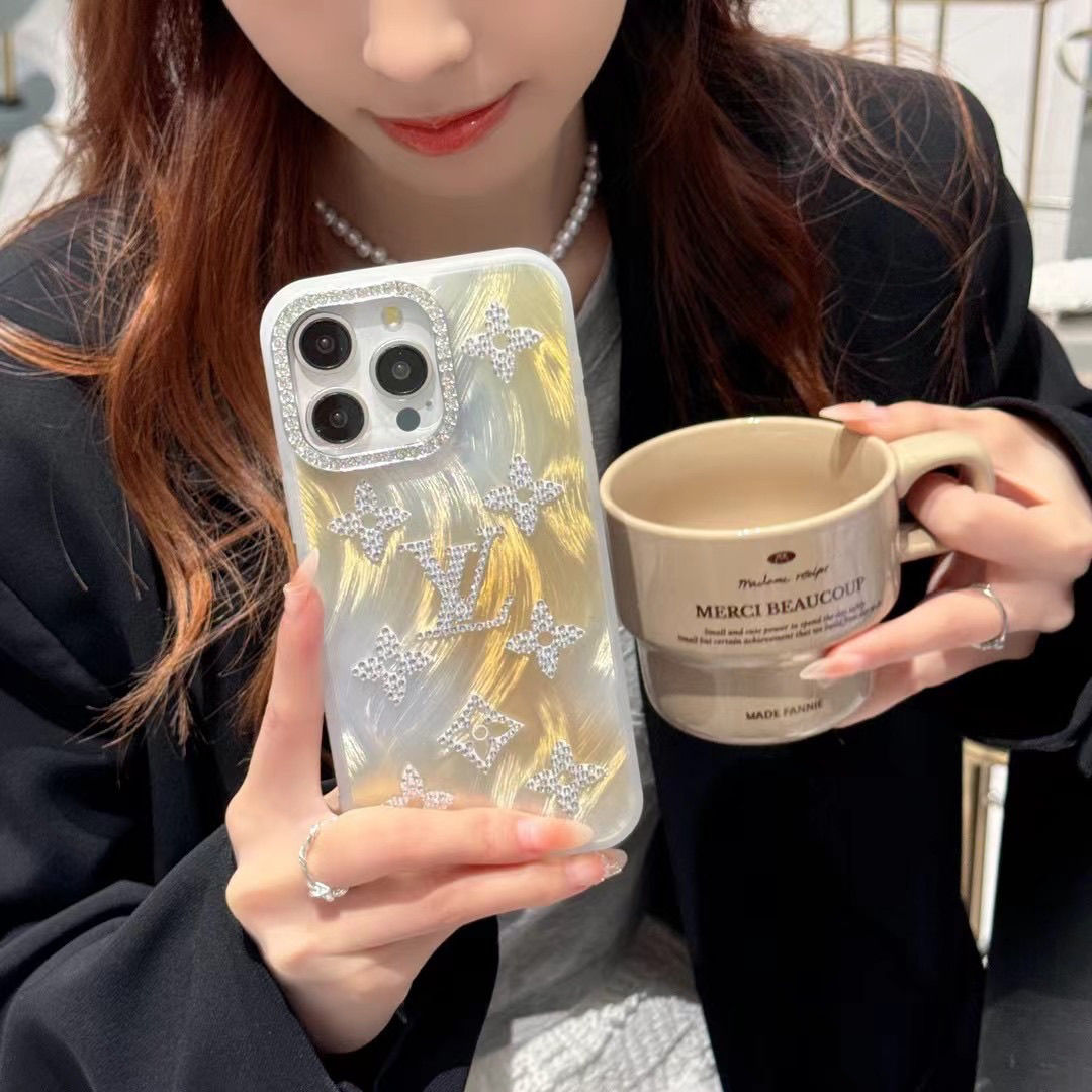 Glitter Gradient Embossed Case