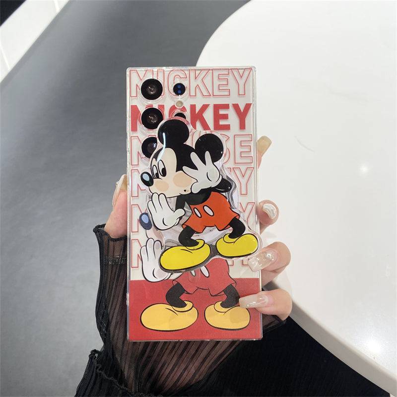 Cute Cartoon Magnetic Bracket Samsung Case